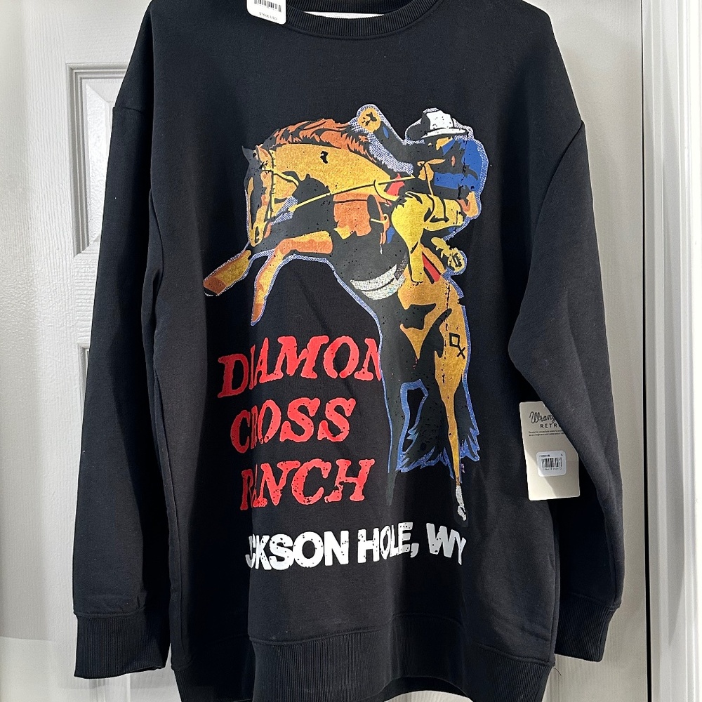 NWT Free People Wrangler Horse Ranch sweatshirt  Available in Small